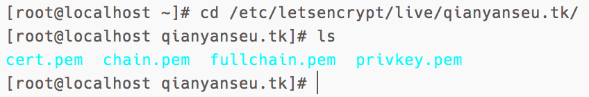 letsencrypt live