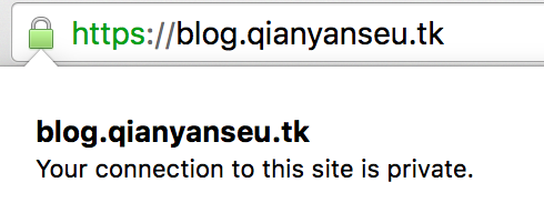 Chrome SSL 小绿锁